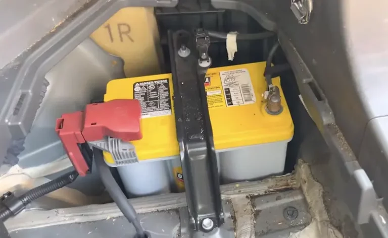 Where is the Prius battery located