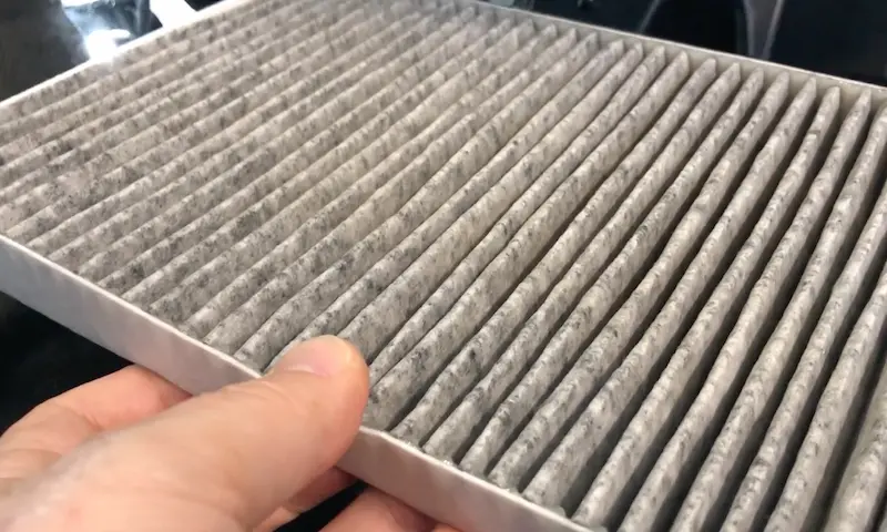 tesla air conditioner smell